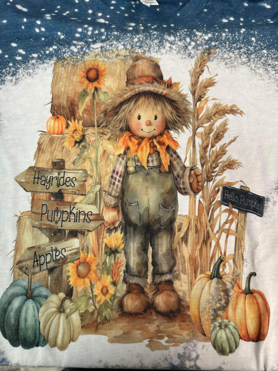 Scarecrow With Hay bales