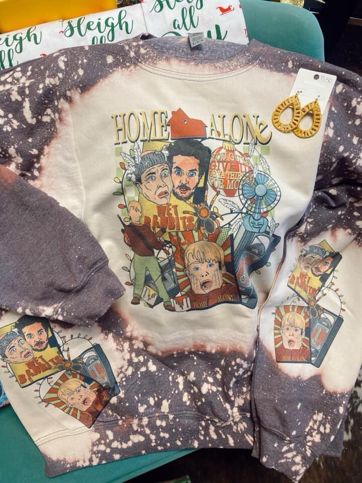 Home Alone Bleached Sweatshirt