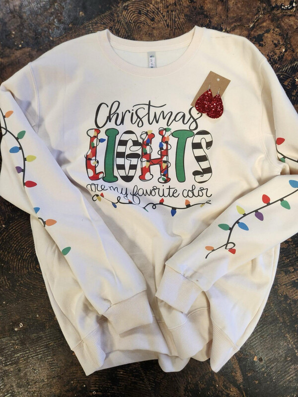 Christmas lights with both sleeves