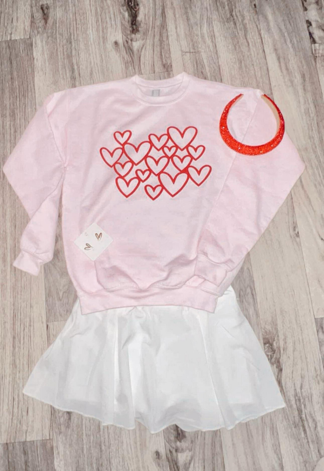 Valentine Red Puff Hearts