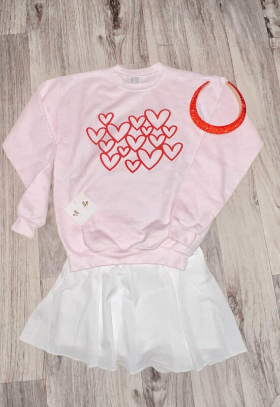 Valentine Red Puff Hearts
