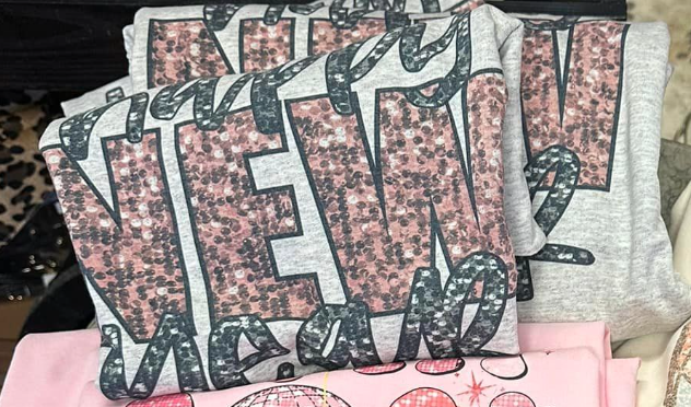 Happy New Year black and pink glitter sub
