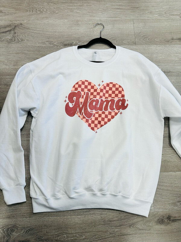 Checkered heart mama