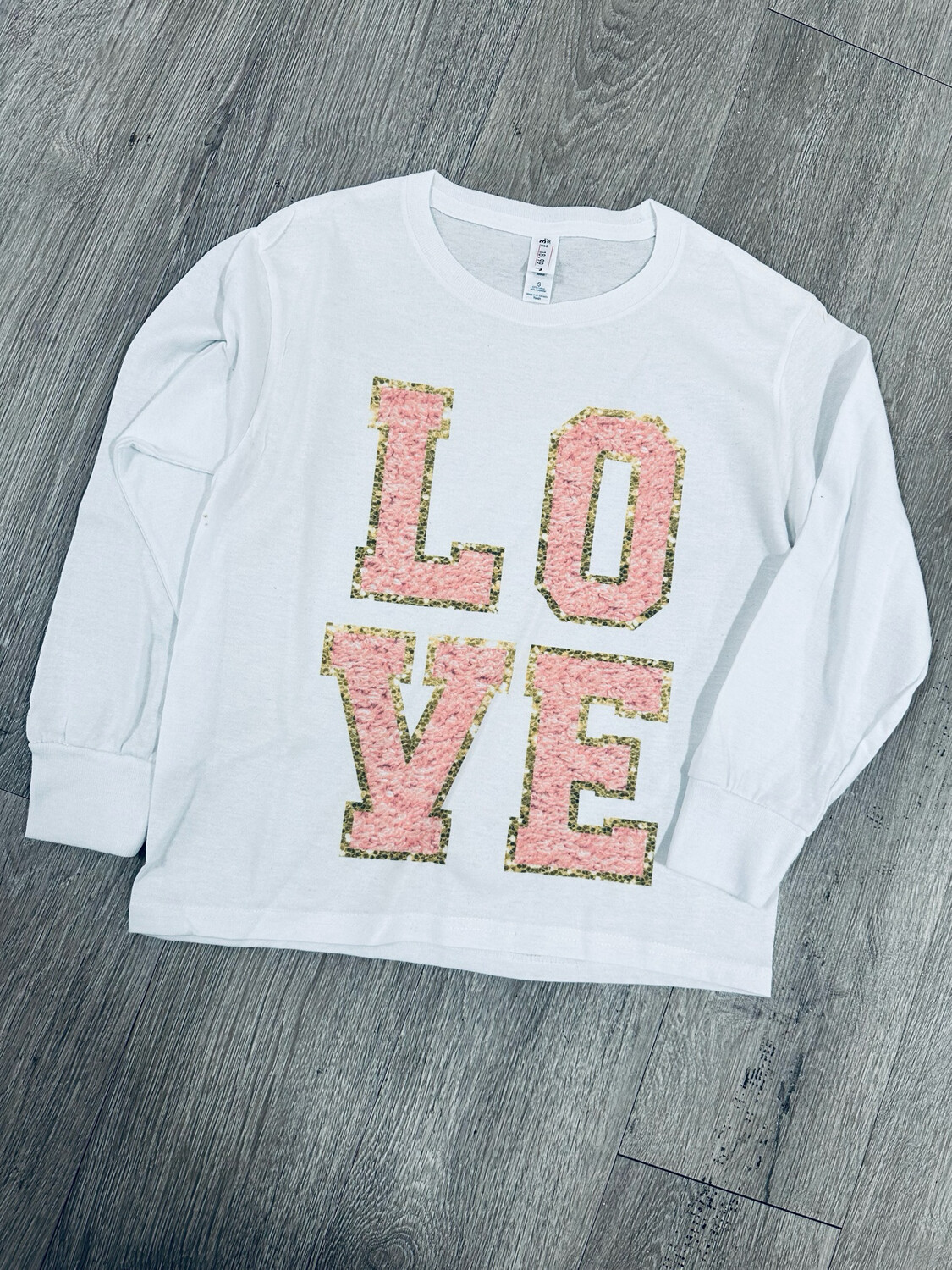 Love faux chennile lettering sub