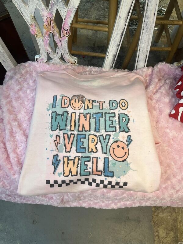 I dont do winter very well pink bleached