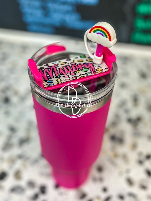 Personalized 30-40oz tumbler name plate