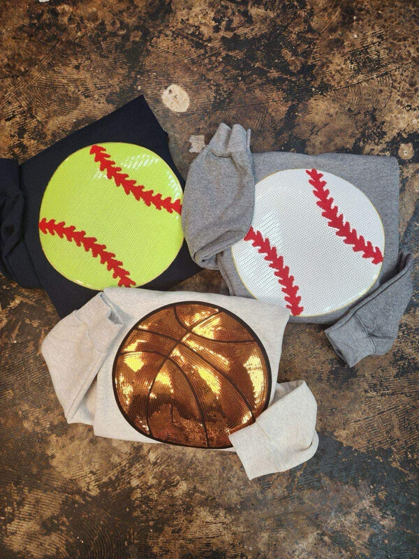 Sequin baller appliqués