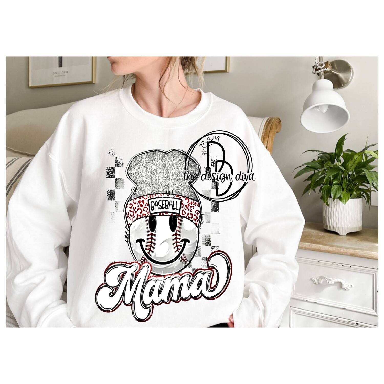 Mama baseball with toboggan