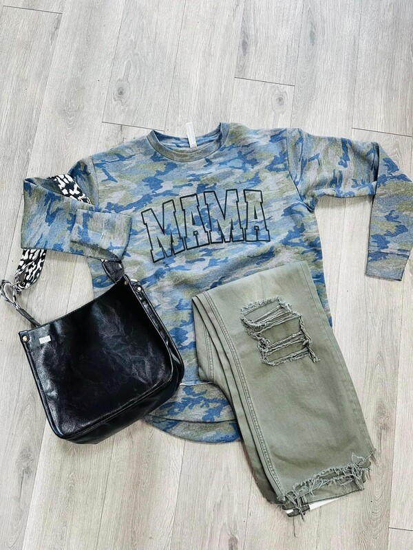 Mama puff camo shirt