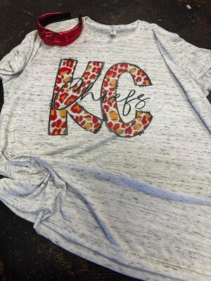 KC chiefs speckled grey