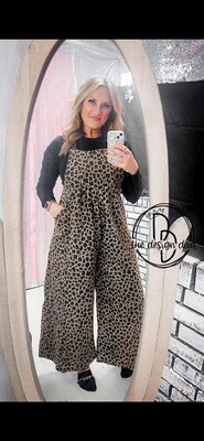 Bibi leopard overalls