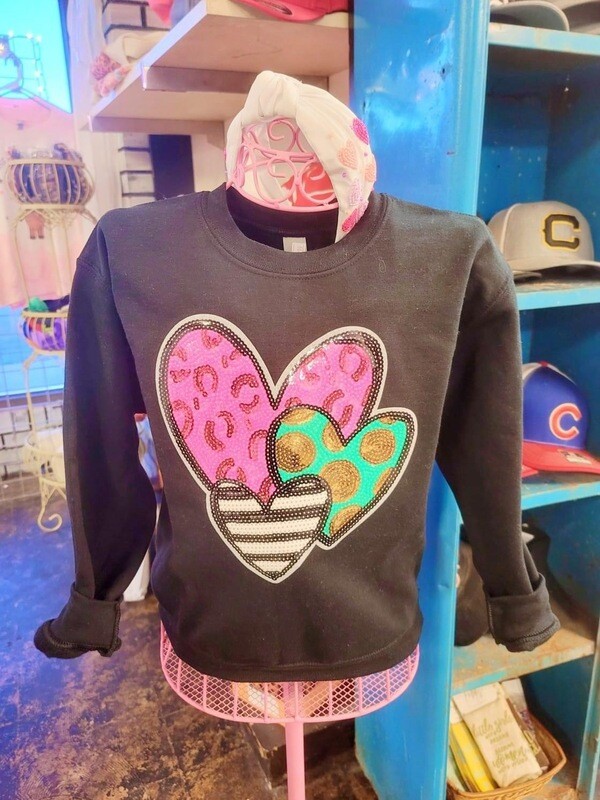 Valentines heart appliqués