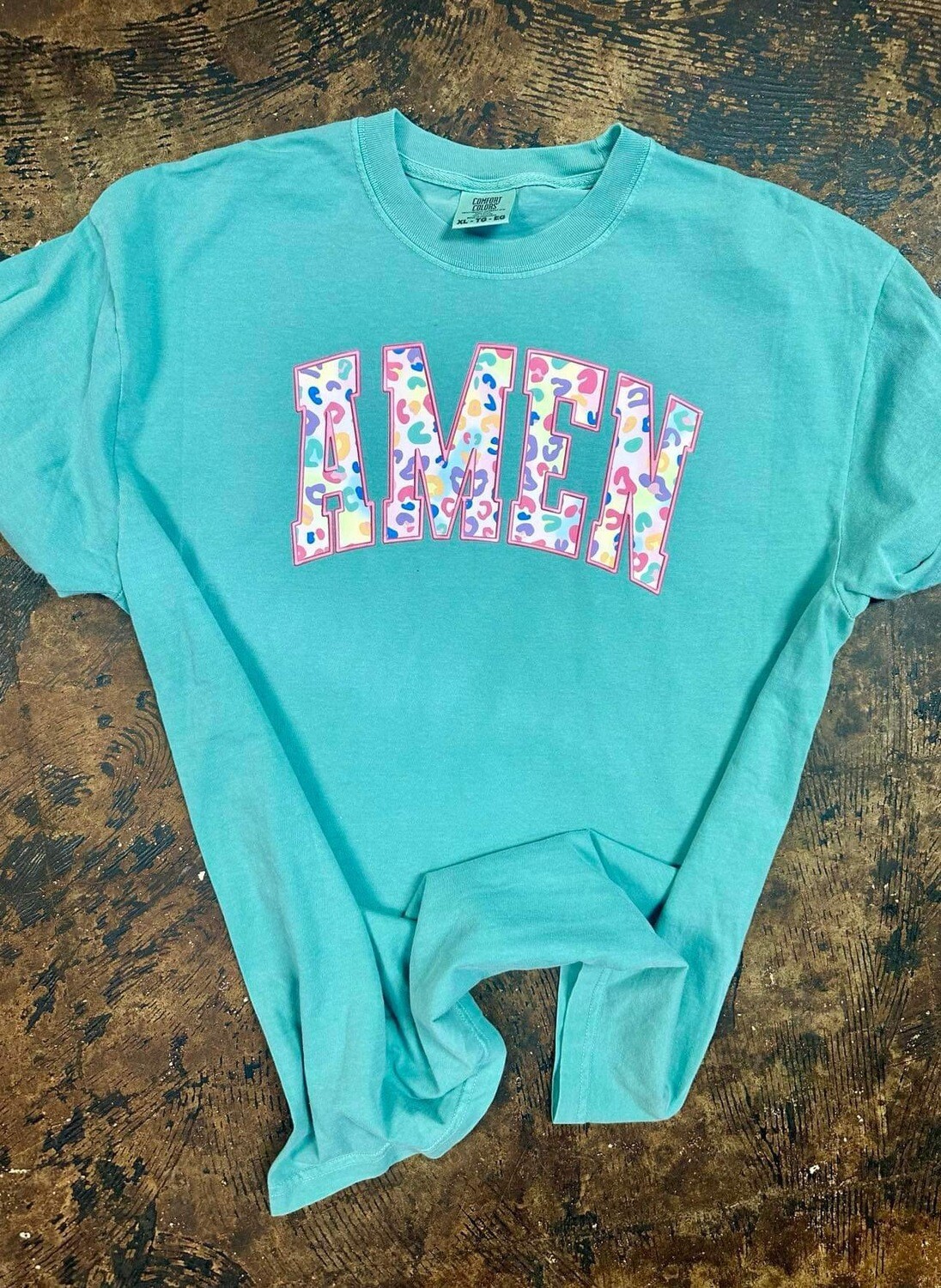 Amen pink leopard transfer