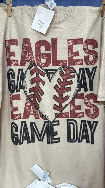 Game day mascot heart baseball/softball