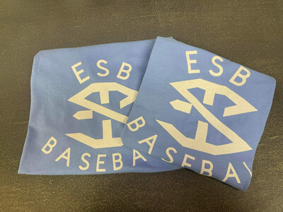 ESB baseball/softball white glitter vinyl