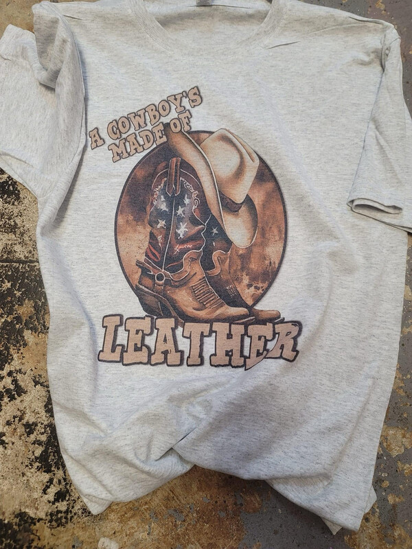 Cowboys made of leather