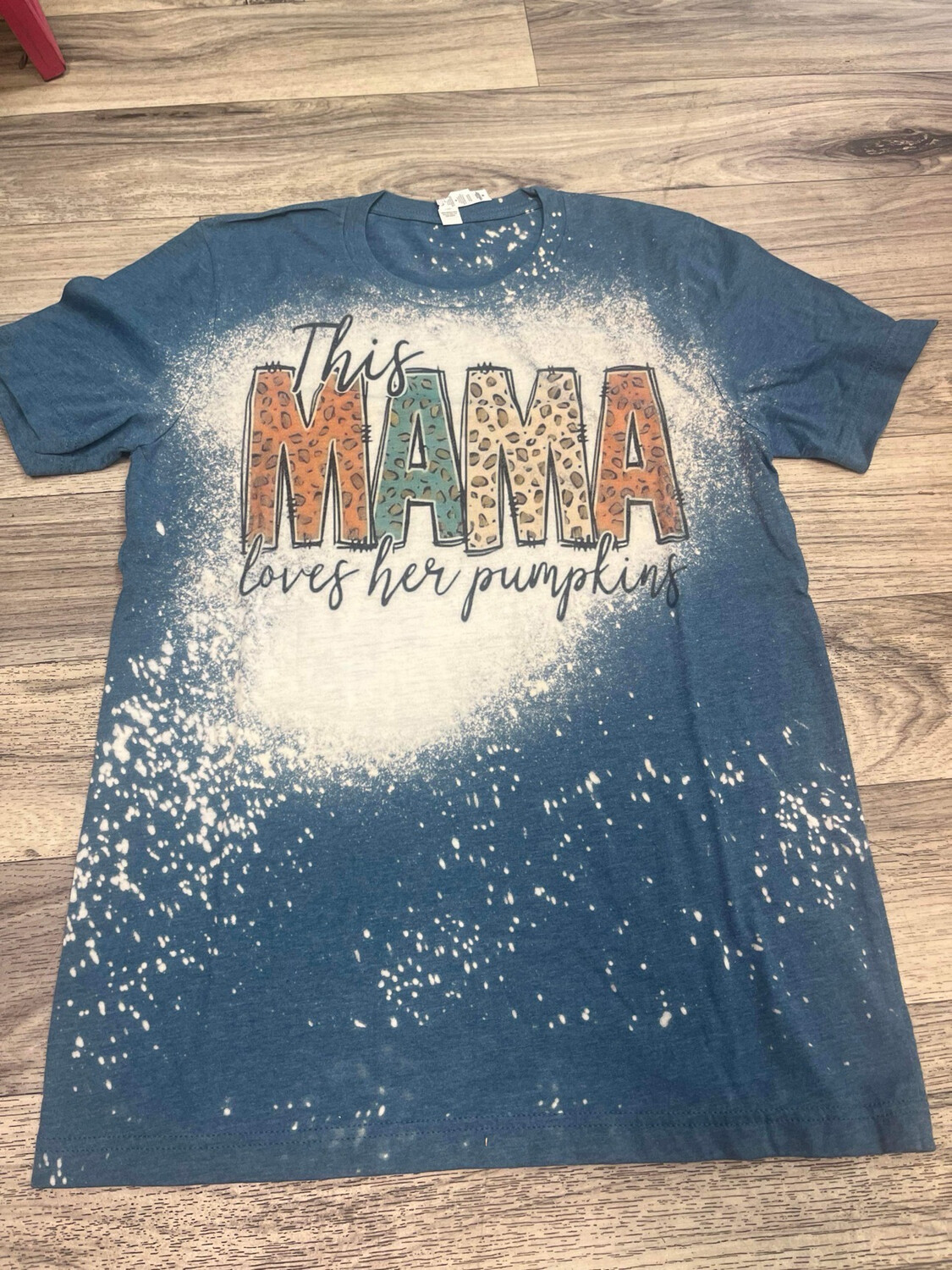 This mama loves her pumpkins bleached