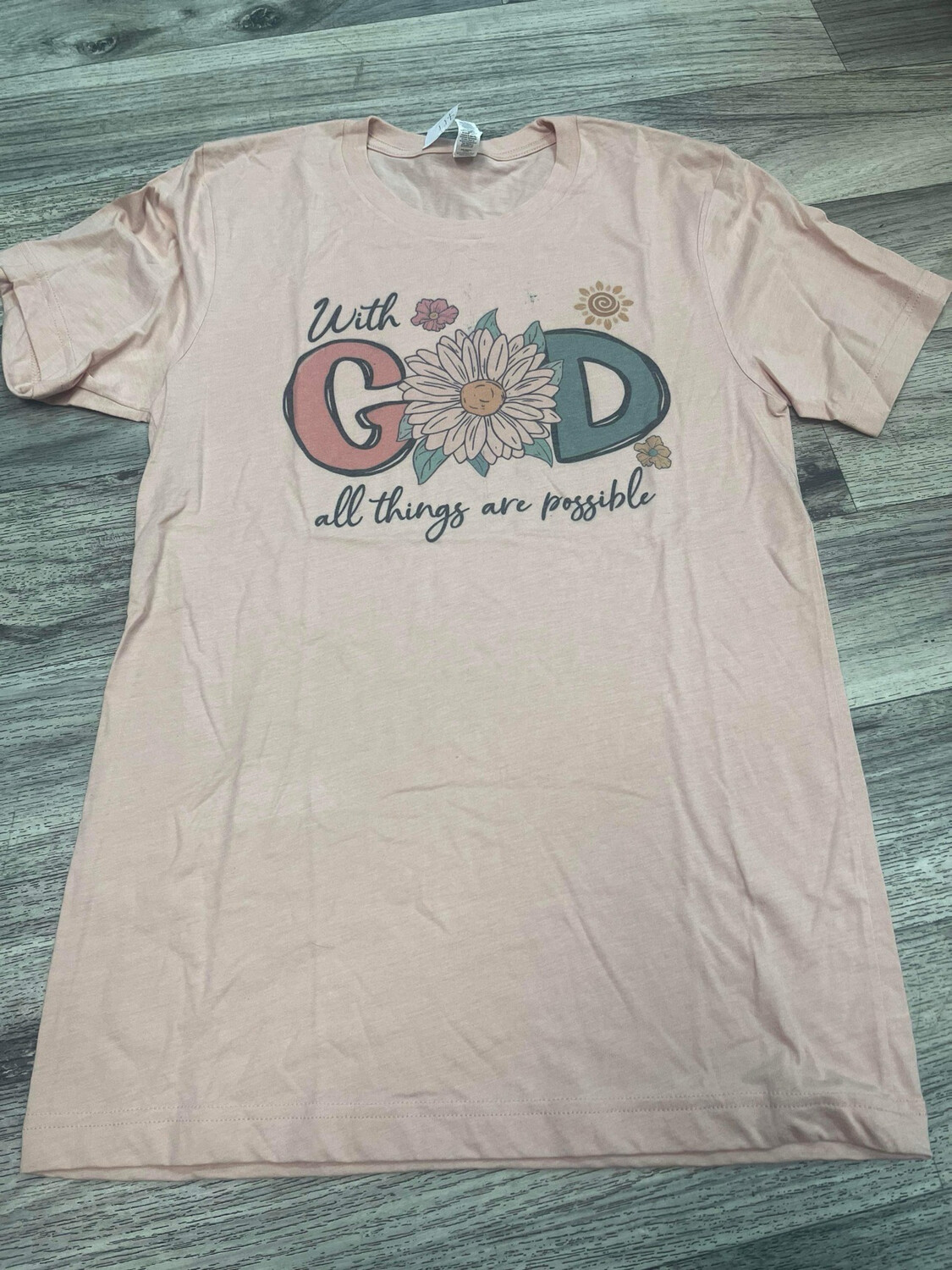 With god all things are possible floral