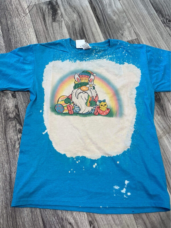 Easter leprechaun rainbow bleached
