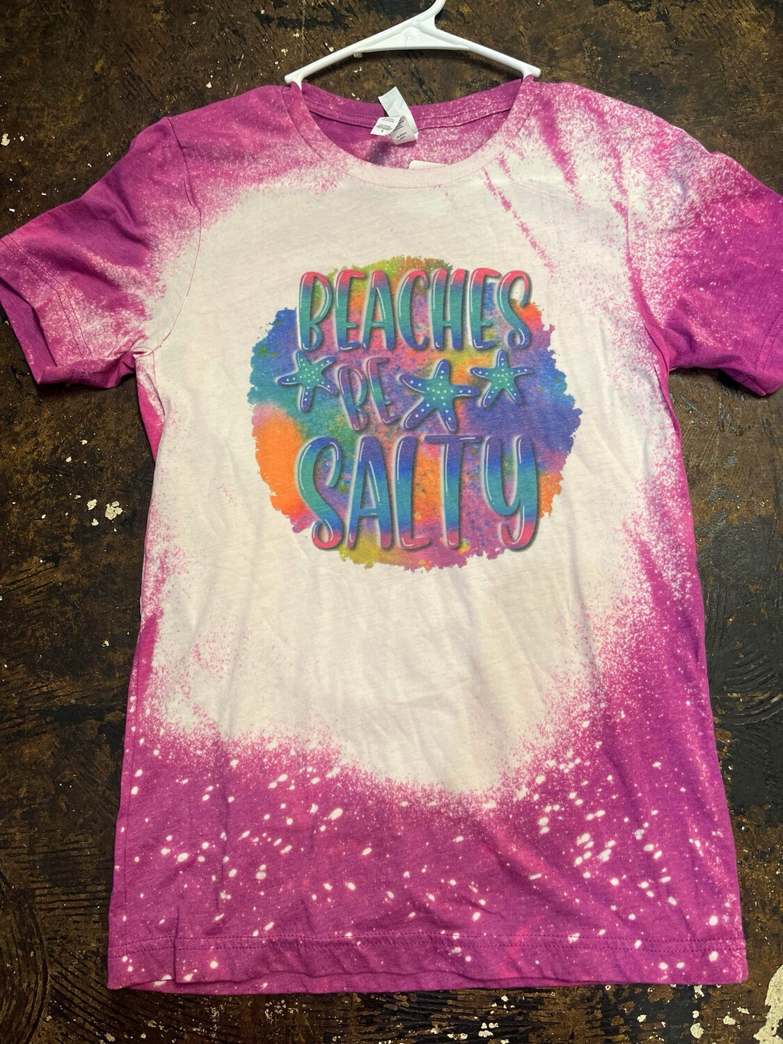 Beaches be salty bleached
