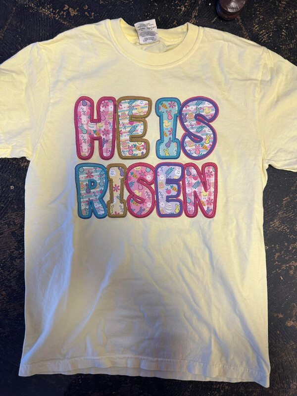 He is risen bubble letters transfer