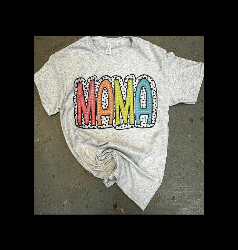 Colorful name poka dot background