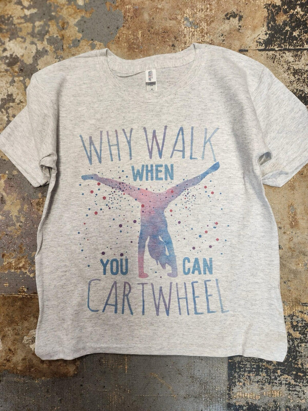 Why walk when you can cartwheel