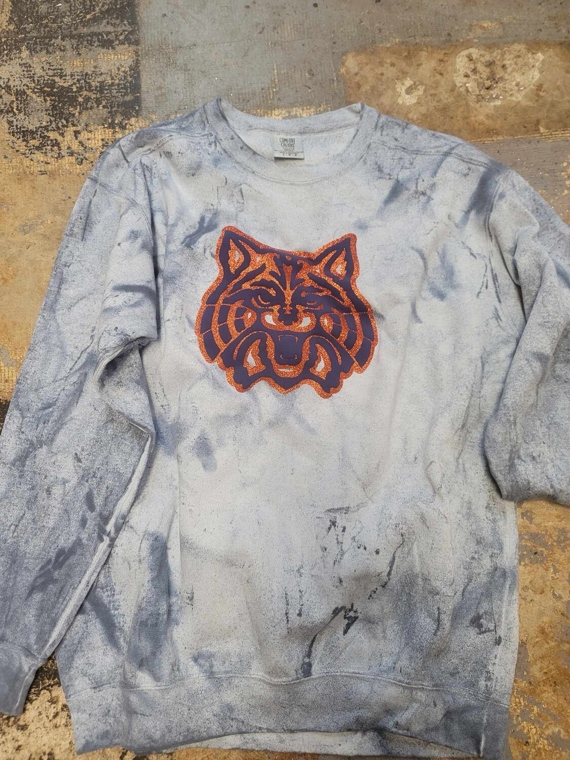 Wildcat puff/glitter stonewash