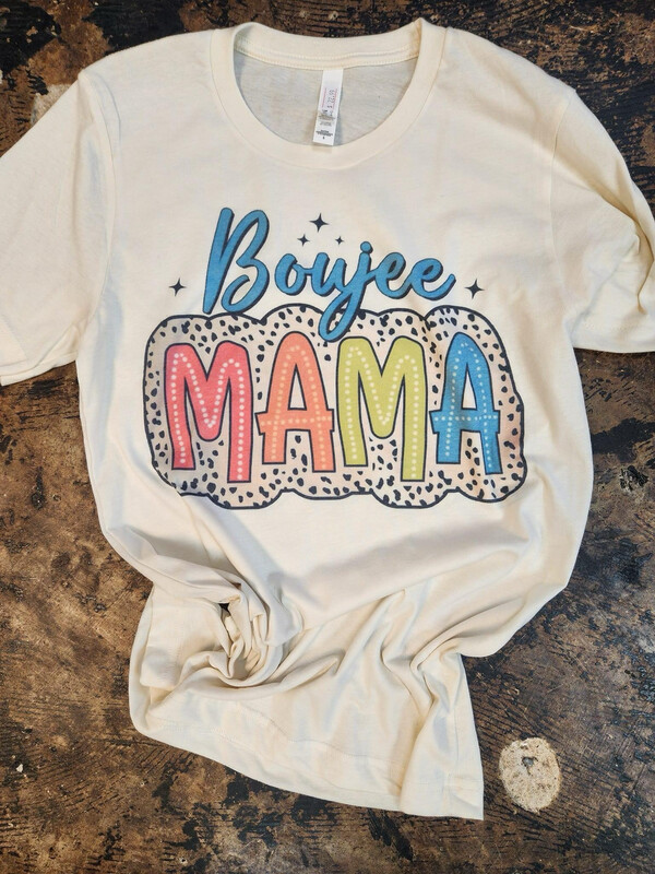 Boujee mama poka dot background