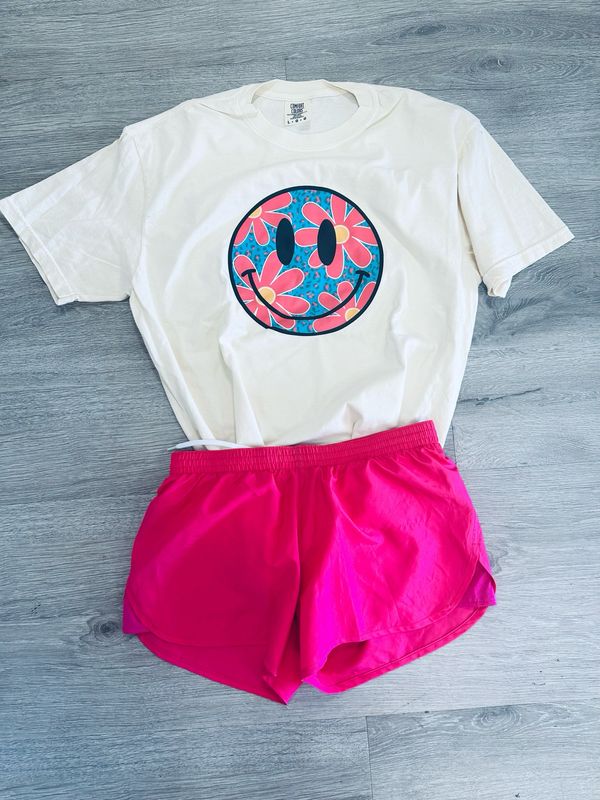 Flower smiley transfer