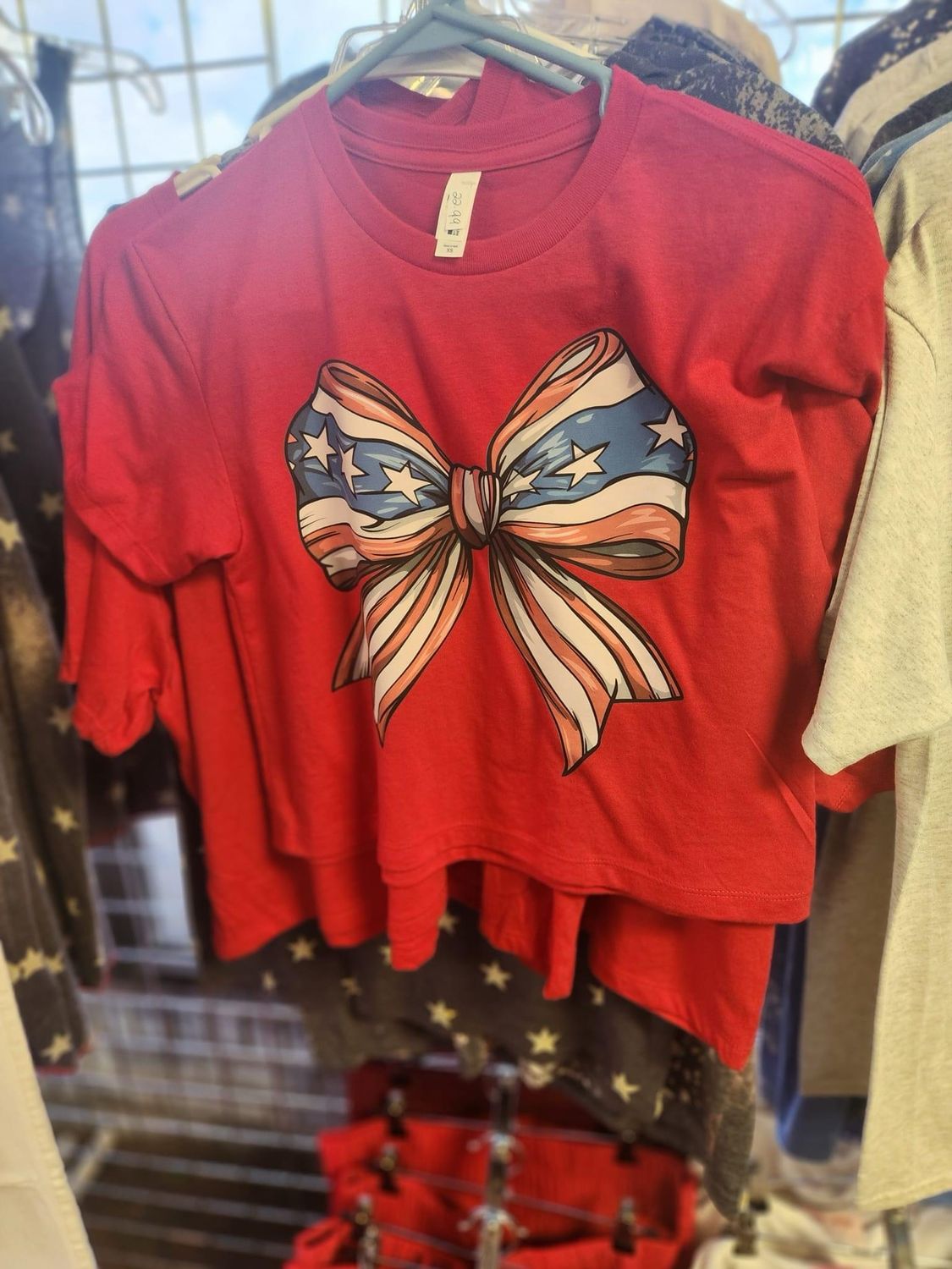 American flag bow transfer