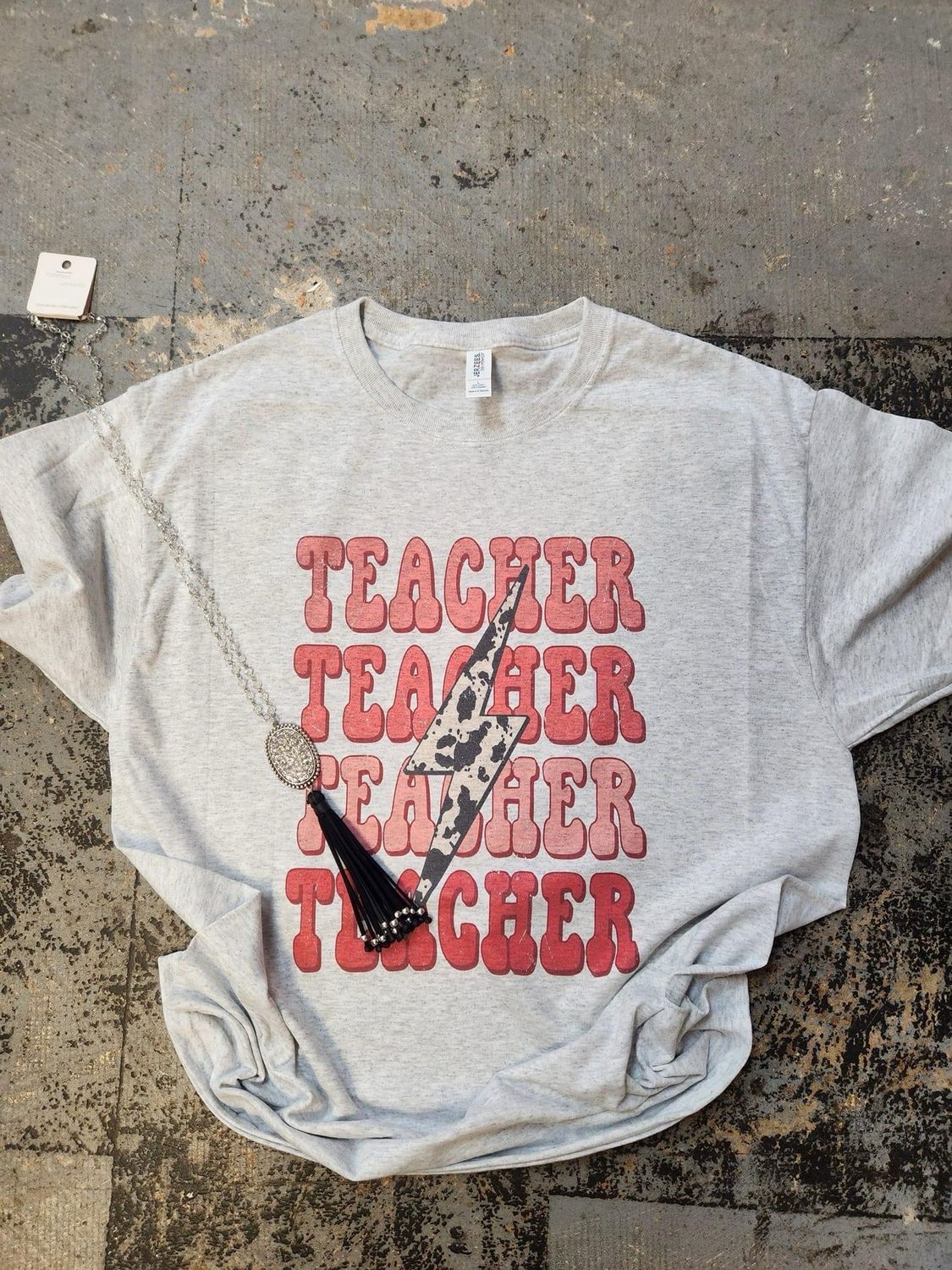 Teacher x4 western lightening bolt