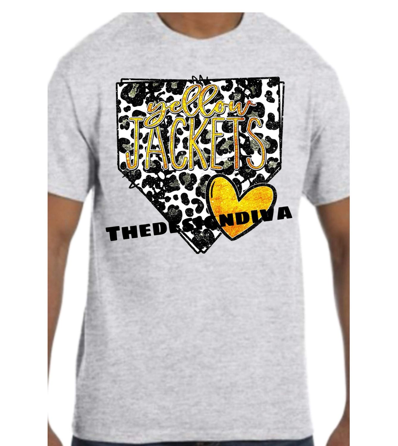 Yellow jackets leopard home plate
