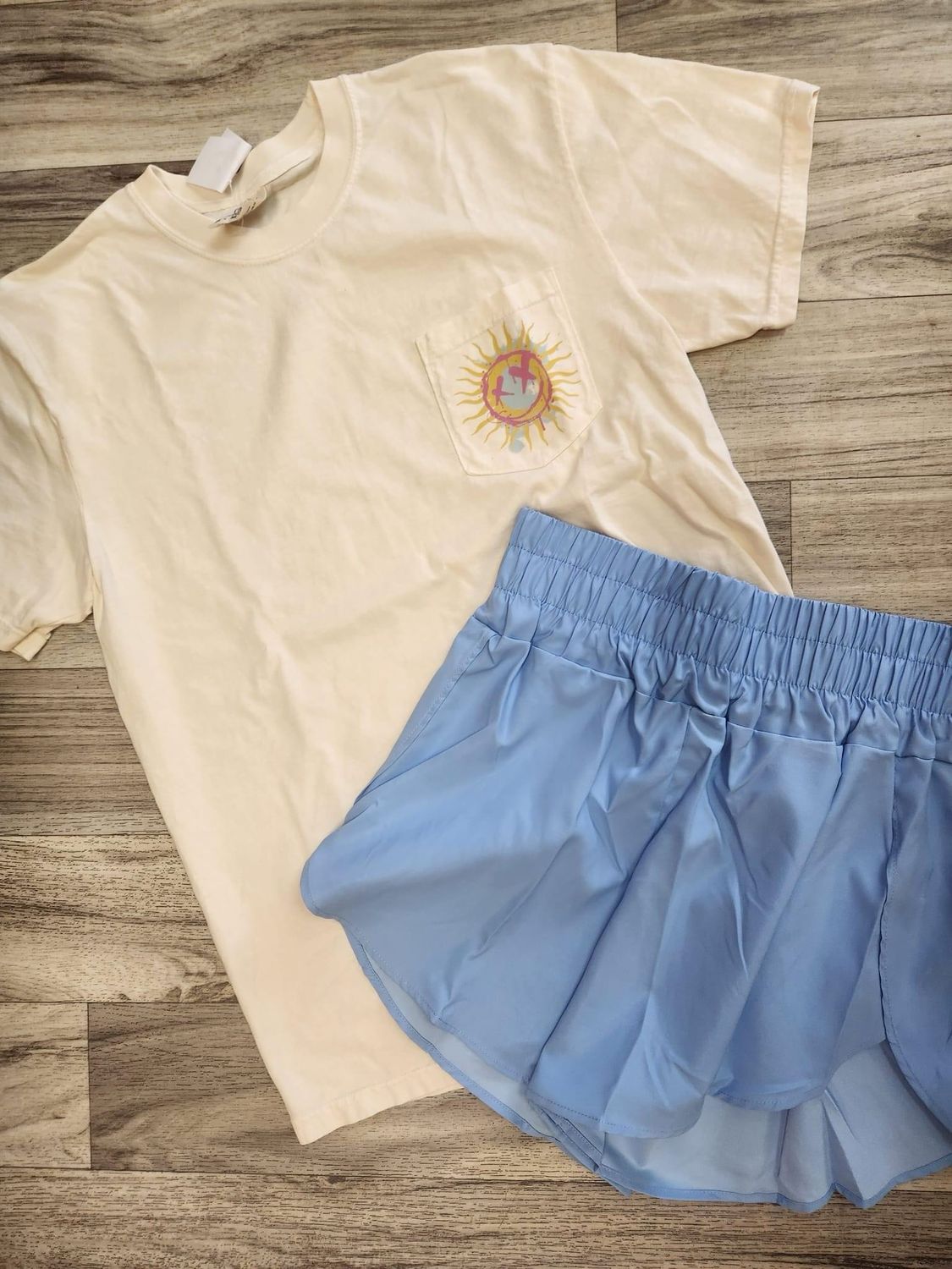 Sun smiley pocket transfer