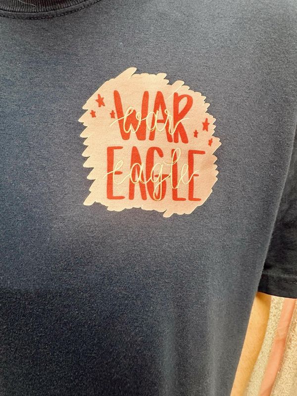 War Eagle Auburn Transfer Front And Back