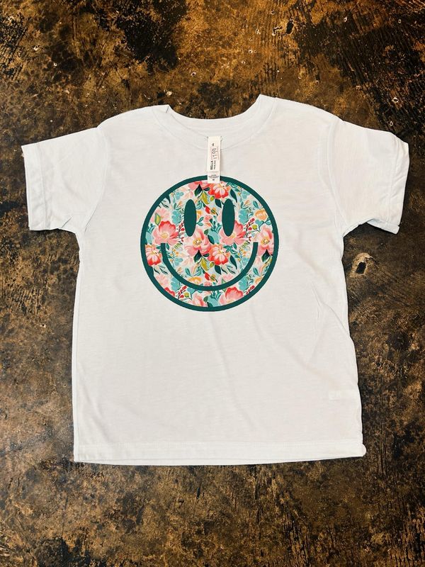 Floral Smiley Transfer