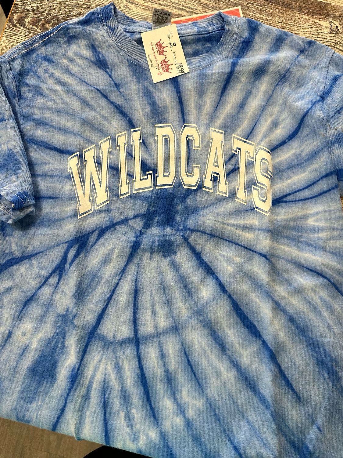 School Mascot Block Letter Vinyl Tie Dye