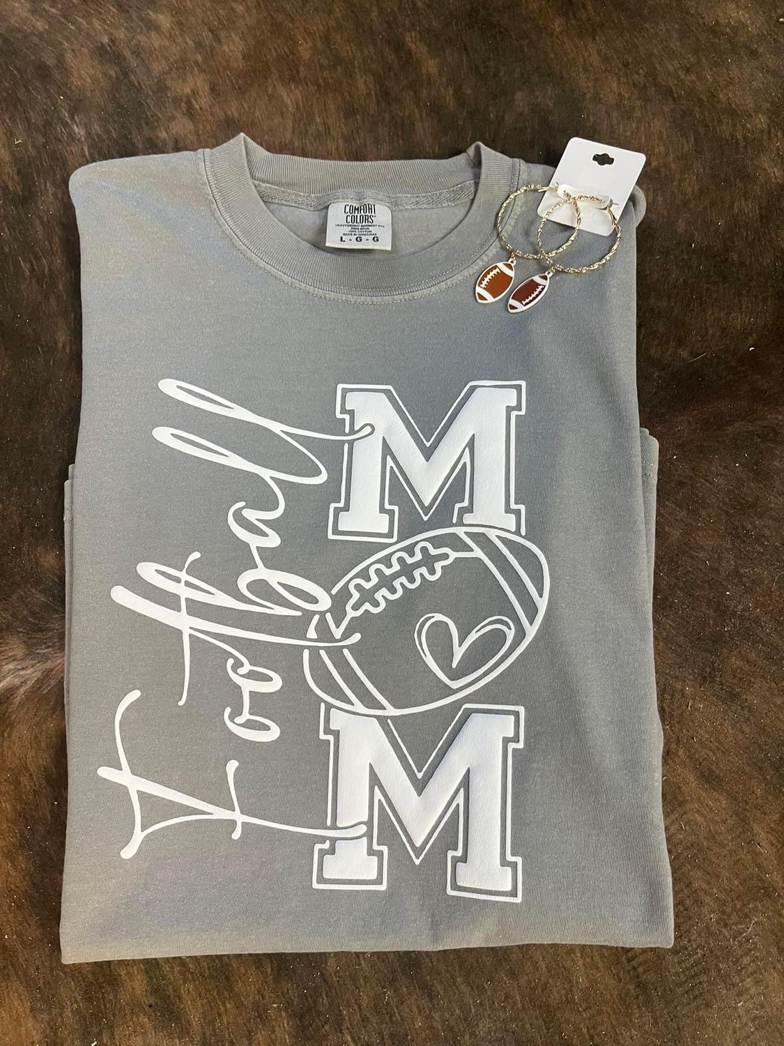 Football mom puff vinyl
