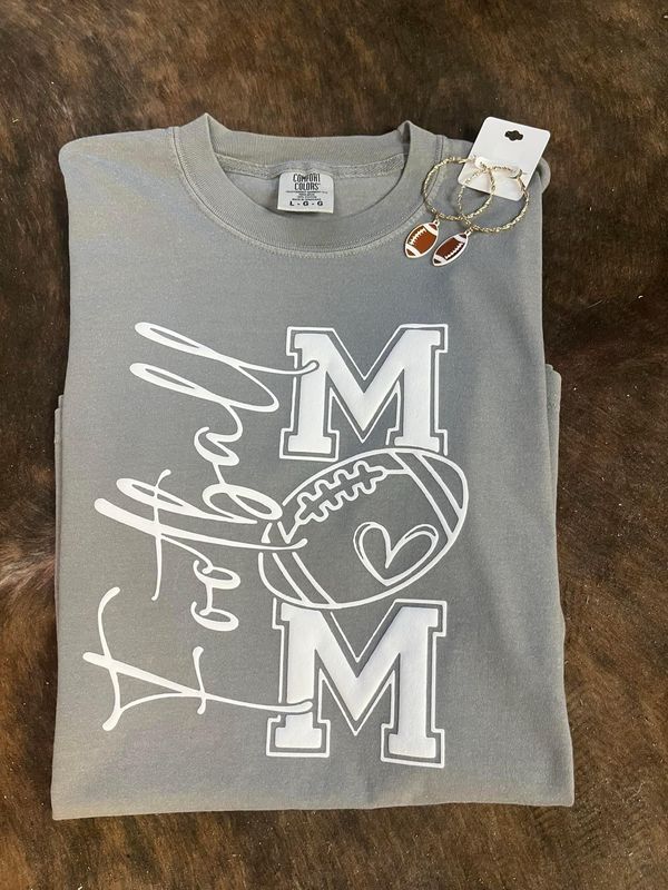 Football mom puff vinyl