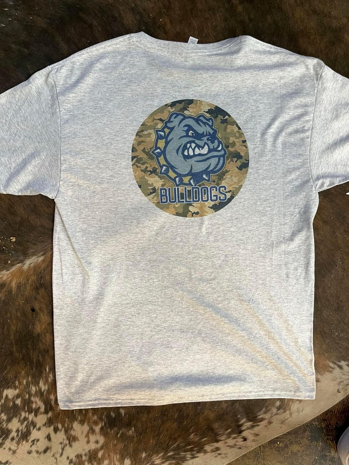 Camo Bulldogs Front And Back Sub