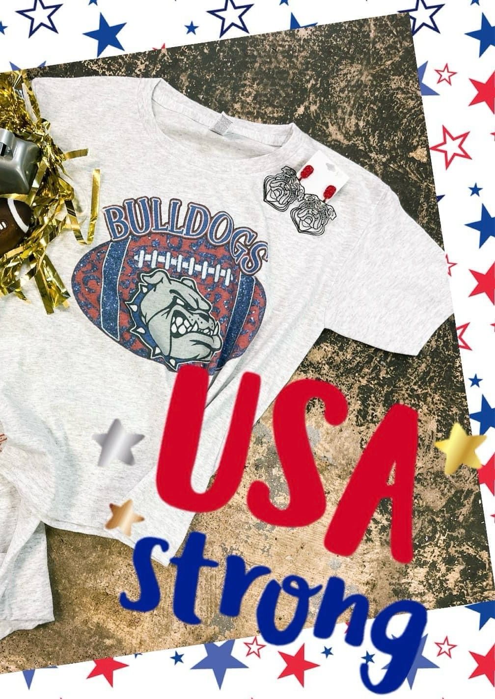 Dora Bulldogs Glitter Football