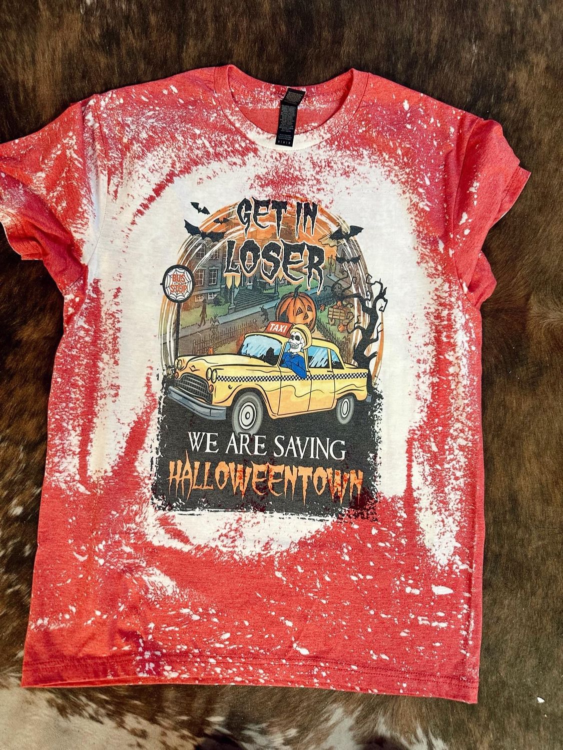 We Are Saving Halloweentown Bleached Tee