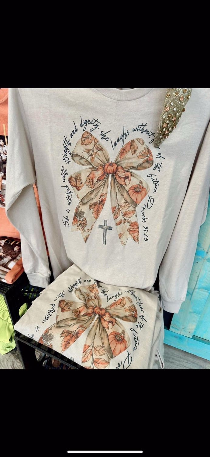Clothed With Strength And Dignity Bow
