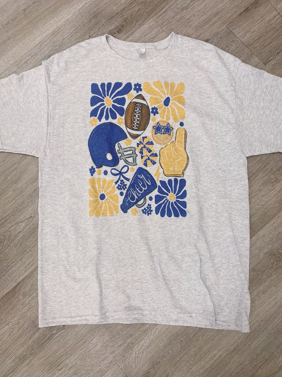 Blue And Yellow Cheer Collage