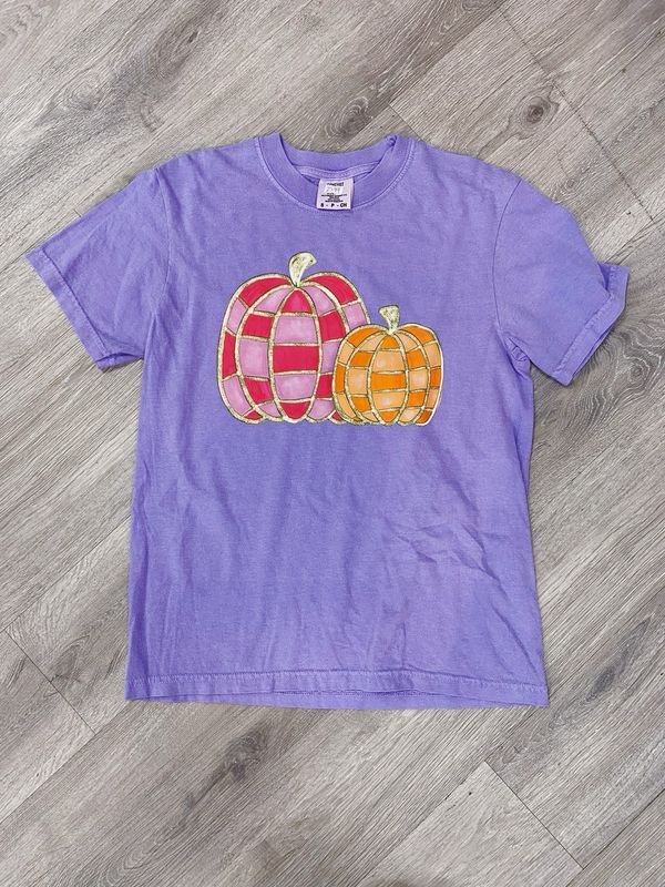 pink and orange pumpkin transfer