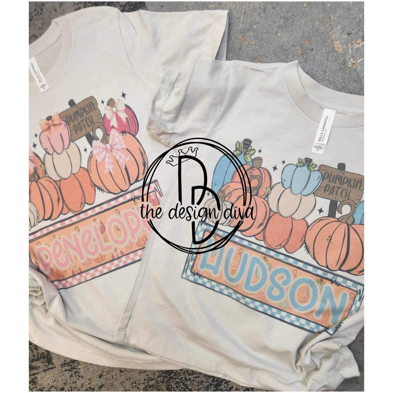 personalized pumpkin patch design