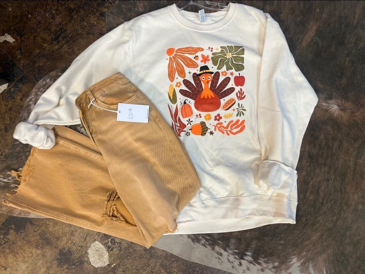 Turkey And Leaves Transfer
