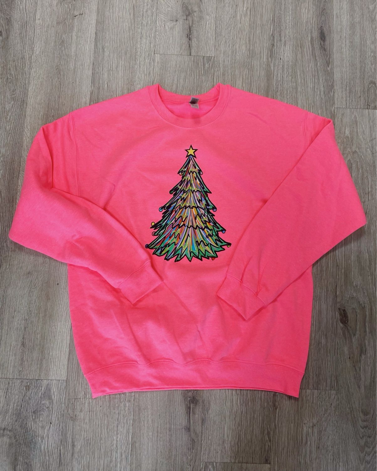 rainbow christmas tree transfer