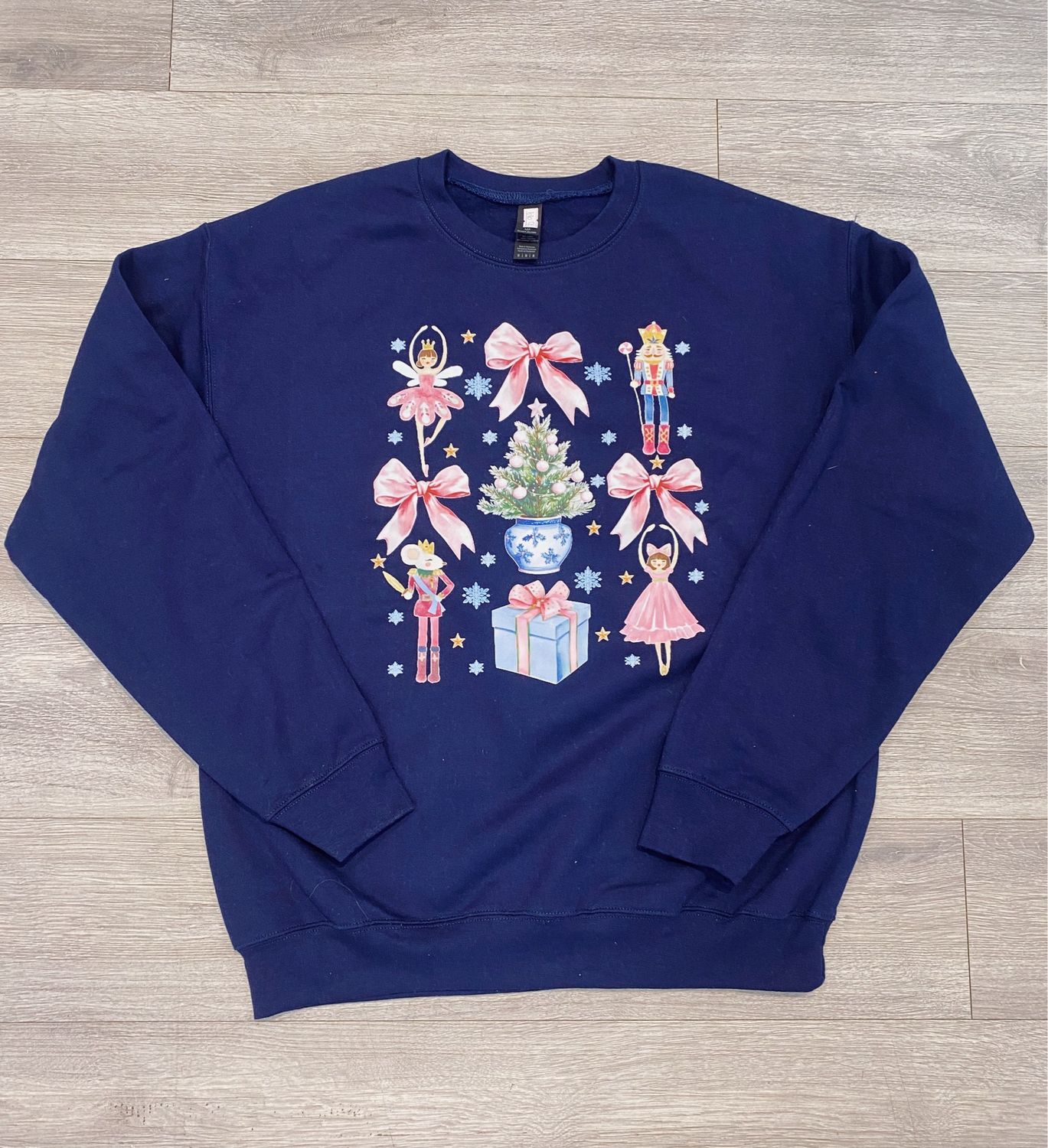 pink bow and nutcracker transfer