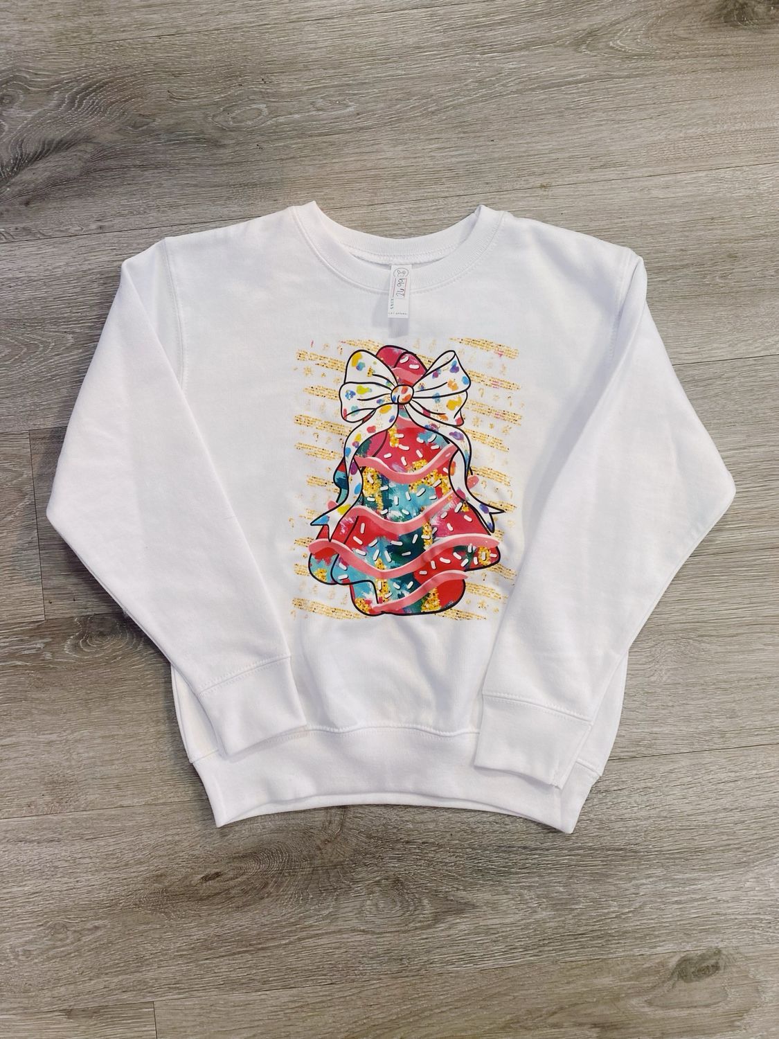 youth sprinkle christmas tree transfer